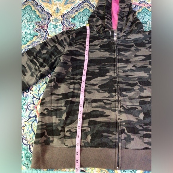 Camouflage Zip-Up Hoodie. (0188) - Picture 9 of 9